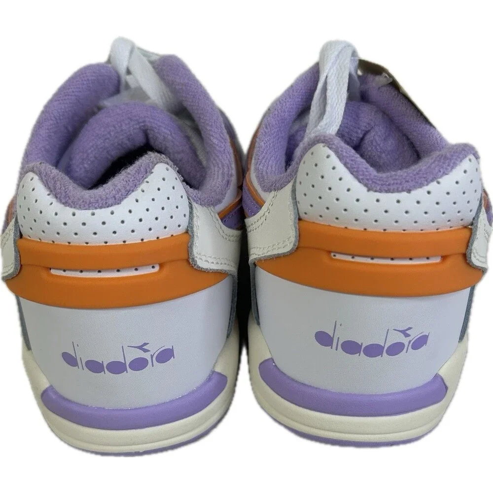 Diadora Womens Size 7.5 Winner Sporty Purple Orange White Tennis Shoes
